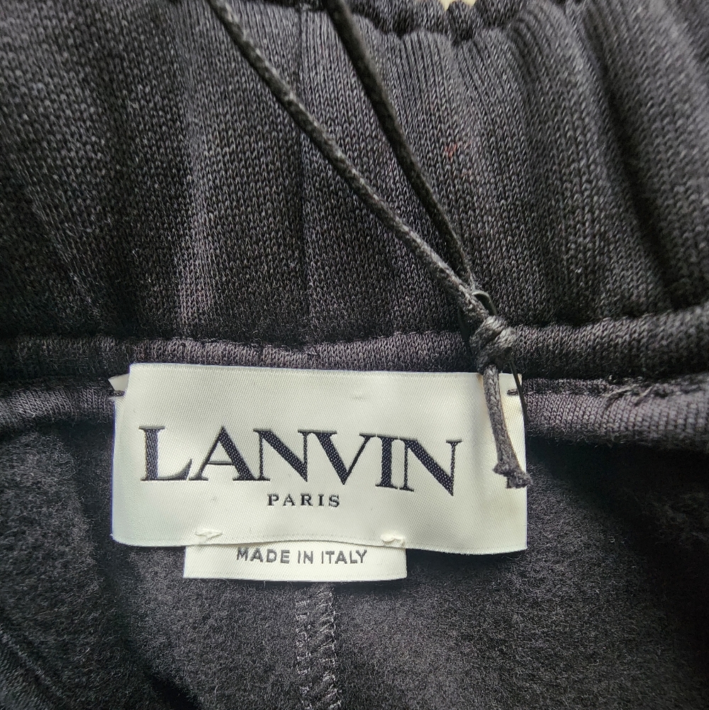 Lanvin Side Curb Cotton Trackpants - Picture 12 of 14